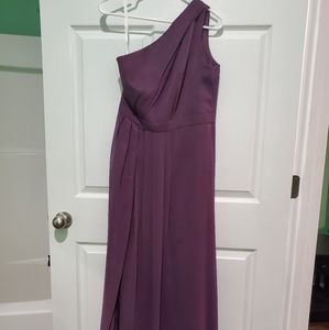 Full length David's bridal dress, plum